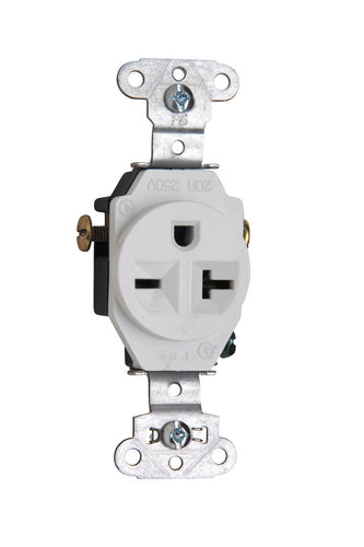 Legrand Pass & Seymour Heavy-Duty Spec Grade Single Receptacle Side Wire