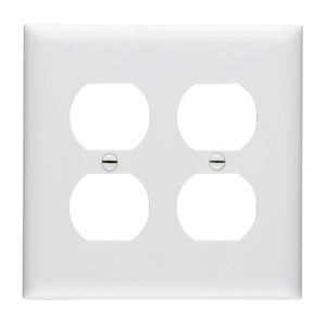 Pass & Seymour TradeMaster® 2-Gang Nylon Wall Plate 2 Duplex Receptacle Openings