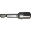 Socket Adapter, 1/2-In. Drive, 1/4-In. Hex Shank