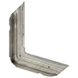 Window Screen Frame Corner, Metal Miter Cut, Aluminum, 3/4 x 1/4-In., 100-Pk.