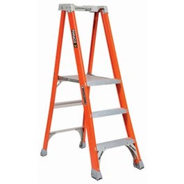 Step Ladder, Type 1A, 3-Step, Fiberglass