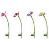 Solar Fiber Optic Butterfly, Color-Changing LED, 4 Toppers