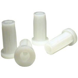 Round Caster Sockets, Plastic, 9/16 OD x 5/16-In. ID, 4-Pk.