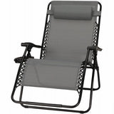 Four Seasons Courtyard Sunny Isles Zero Gravity Chair Coated Steel Frame