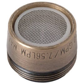 Faucet Aerator, Dual Thread, Antique Brass