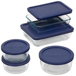 Storage Set, Blue Lids, 10-Pc.