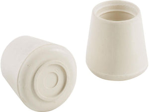 Shepherd 7/8-Inch Inside Diameter Rubber Leg Tips (7/8" 4 Pack, White)