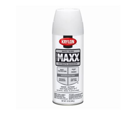 Krylon® Covermaxx Brilliant Spray Paint (12-oz, Gloss White)