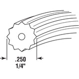 Prime-Line Screen Retainer Vinyl Spline .25" Round 25' per roll (Black)