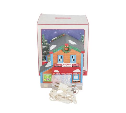 True Value Hardware Store Lighted Porcelain Building
