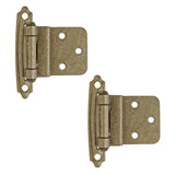 Amerock Self Closing Face Mount 3/8 in. (10mm) Inset Hinge (Pair)