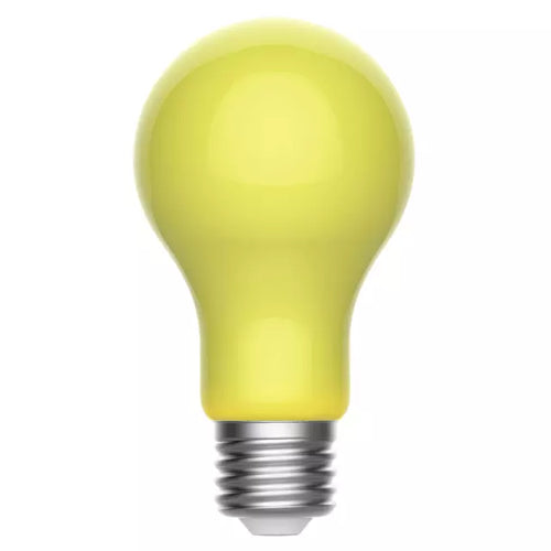 GE Lighting GE Specialty LED 100 Watt Replacement Yellow Light A19 Bug Light Bulb