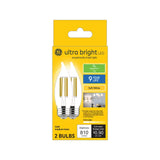 GE Ultra Bright LED 75 Watt Replacement Soft White CA11 Deco - Candle Bulbs