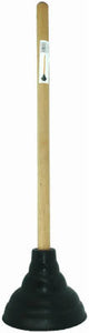 Master Plumber Tankmaster Power Toilet Plunger (6" cup x 21" wood handle)