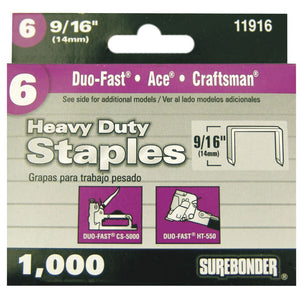 Surebonder 11916 #6 Staples 9/16-Inch