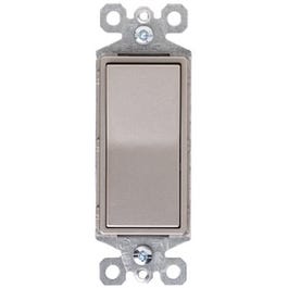 Nickel Decorator Switch, Single Pole