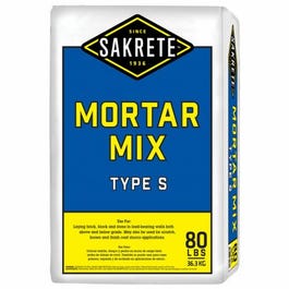 Mortar Mix, Type S, 80-Lbs.