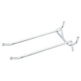 Pegboard Hooks, Double, Zinc-Plated, 4-In., 2-Pk.