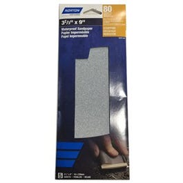 Ceramic Hook & Loop Sandpaper, Coarse, 80-Grit, 1/3-Sheet, 4-Pk.