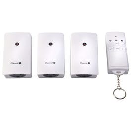 3-Outlet Indoor Plug-In Wireless Remote Control Timer