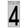 Adhesive Reflective Number 4, Vinyl, 6-In.