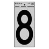 Adhesive Reflective Number 8, Vinyl, 6-In.
