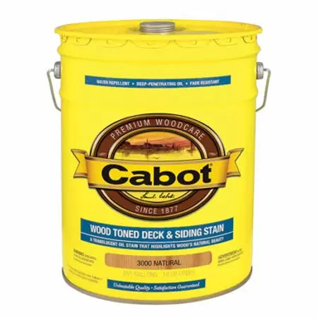 Cabot Wood Toned Deck & Siding Stain Natural 5 Gallon (5 Gallon, Neutral)