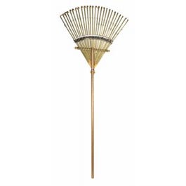 Deluxe Bamboo Rake, Flexible Tines, 30-In.