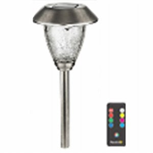 Sterno Home 5 Lumens Stainless Steel Solar LED Path Light