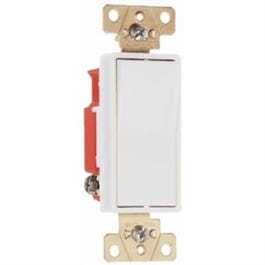 Decorator Switch, 3-Way, White, 20-Amps