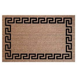 Doormat, Greek Key Coir, 24 x 36-In.