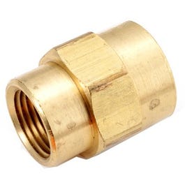 Pipe Fitting, Bell Reducing Coupling, Lead-Free Brass, 3/8 x 1/4-In.