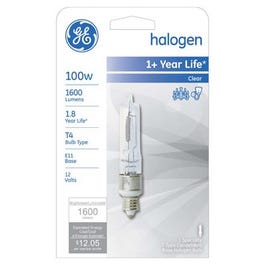 100-Watt Quartz Halogen Lamp, Mini Candelabra Base