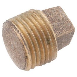 Pipe Plug Fitting, Lead-Free Brass, 3/8-In.