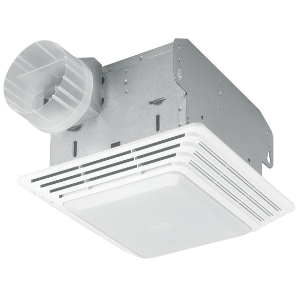 Broan® 70 CFM Ventilation Fan with light, 3.5 Sones (White)