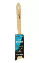 Linzer White Chinese Bristle Angled Sash Paint Brush, 1-1/2"