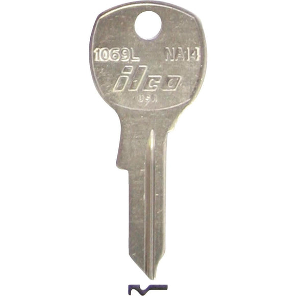 ILCO National Nickel Plated File Cabinet Key, NA14 (10-Pack)