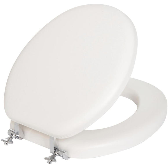 Mayfair Round Closed Front Premium Soft Toilet Seat with Chrome Hinges