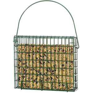 C&S EZ Fill Green 2-Cake Wire Basket Suet Feeder