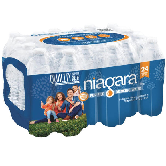 Niagara 0.5 Liter Bottled Purified Water (24-Pack)